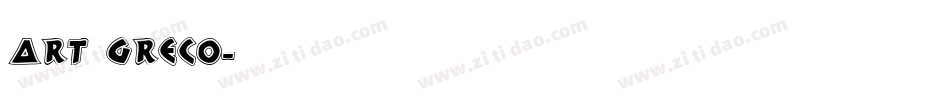 Art Greco字体转换